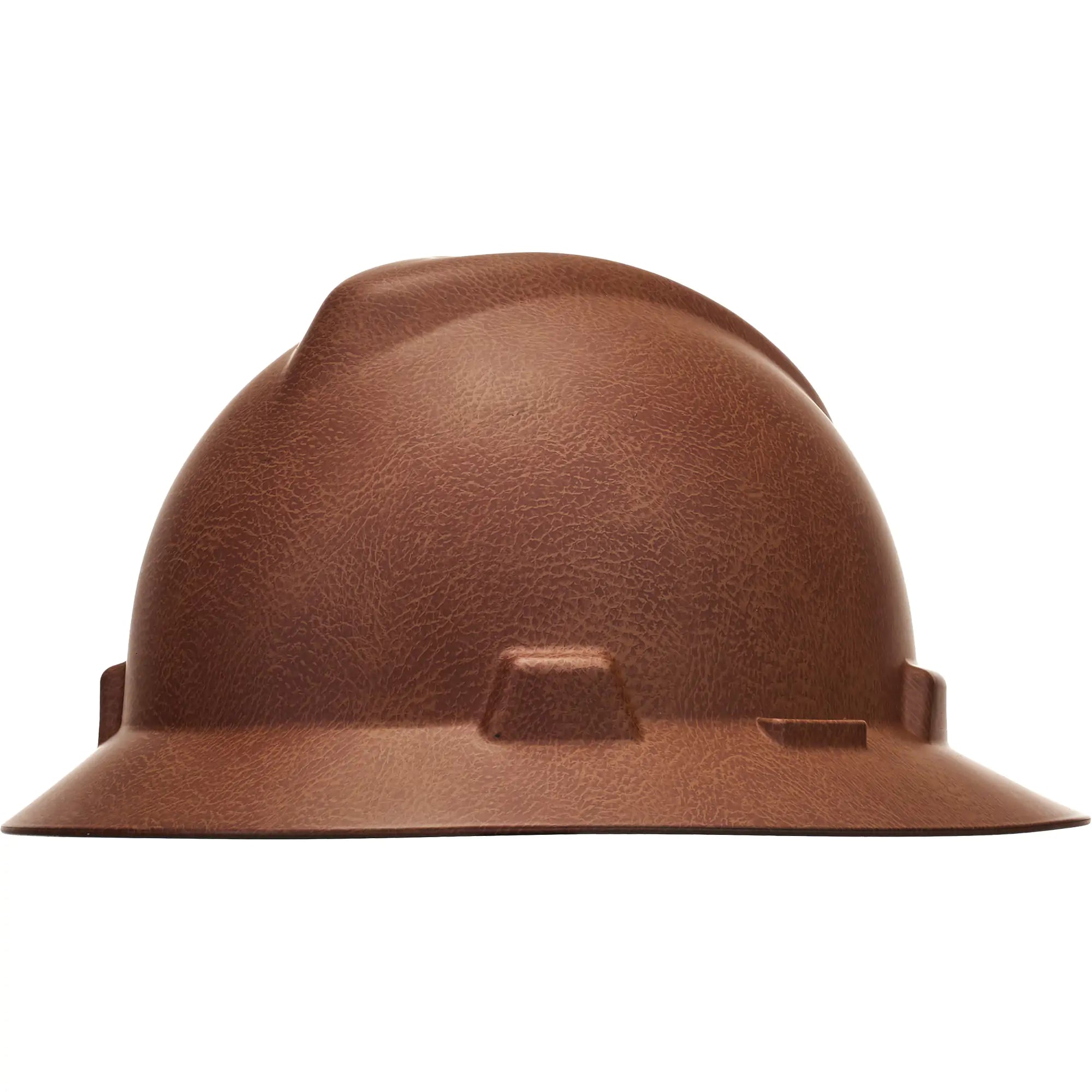 V-Gard® Hydro Dip Full Brim Hard Hat, Ratchet Suspension, Brown Each