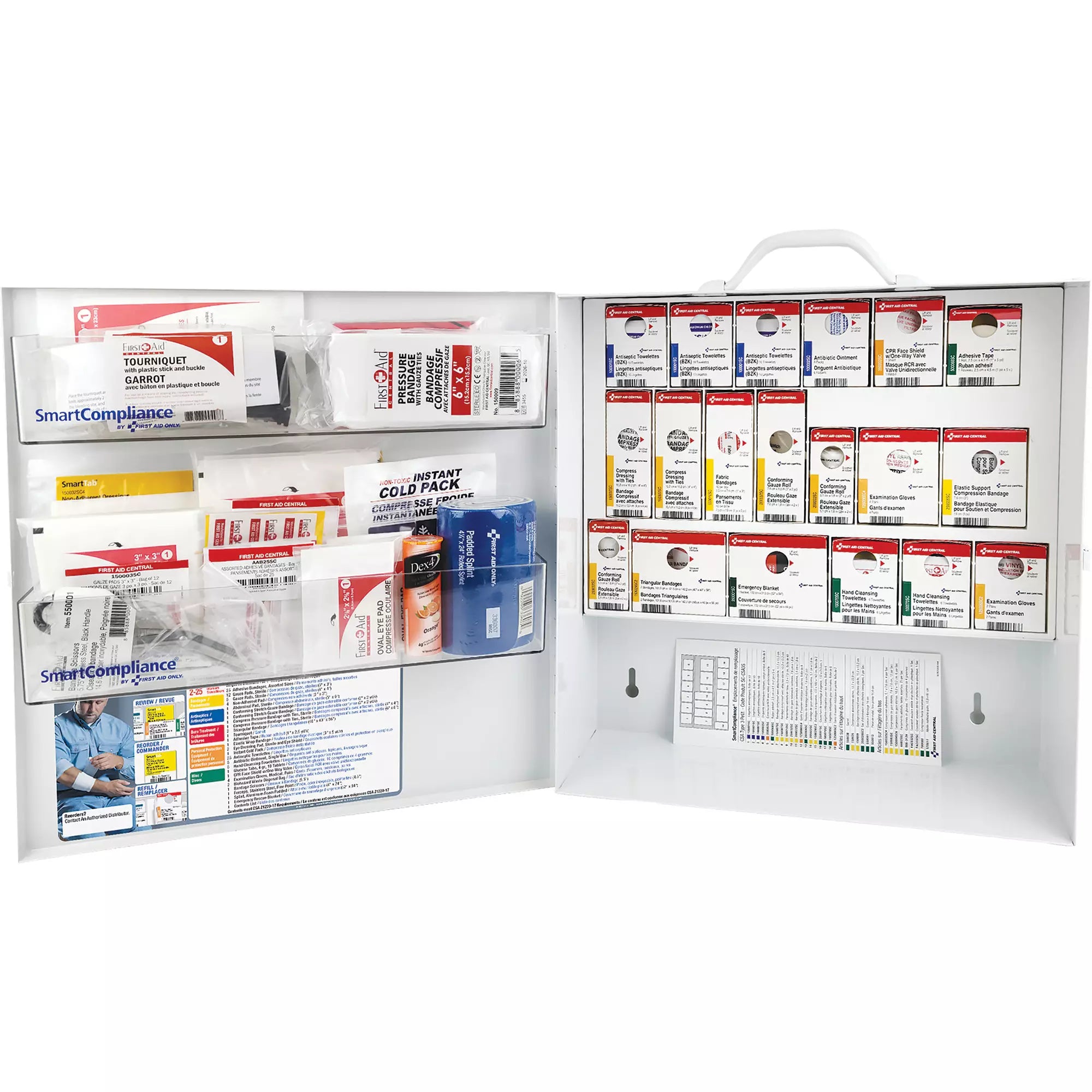 SmartCompliance® Small First Aid Cabinet, Metal Box Each