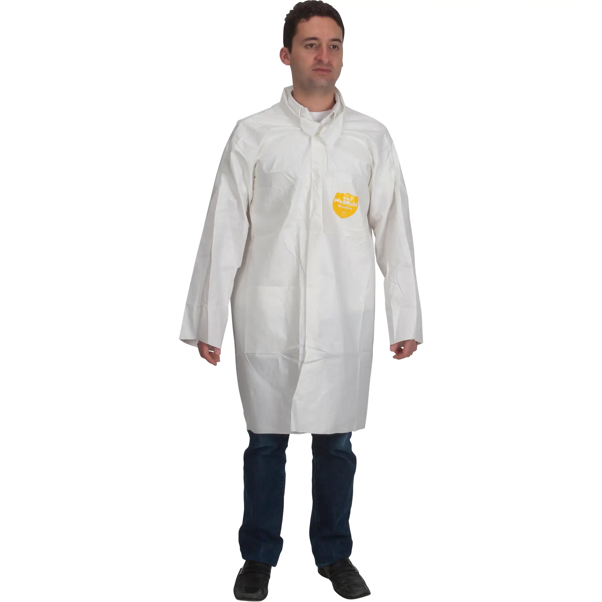 ProShield® 60 Lab Coat, Microporous/Polypropylene, White, Large