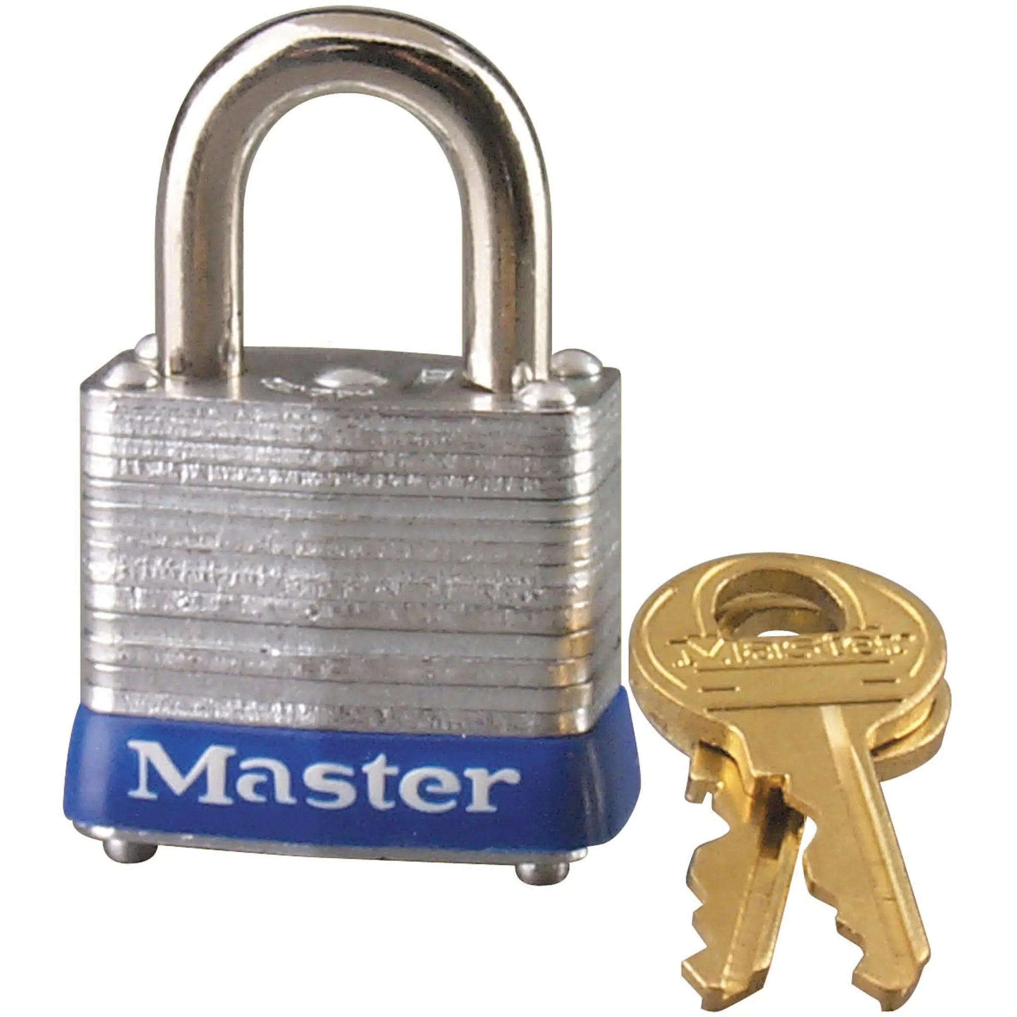 Pin Tumbler Padlock, Keyed Alike, Laminated Steel, 1-1/8