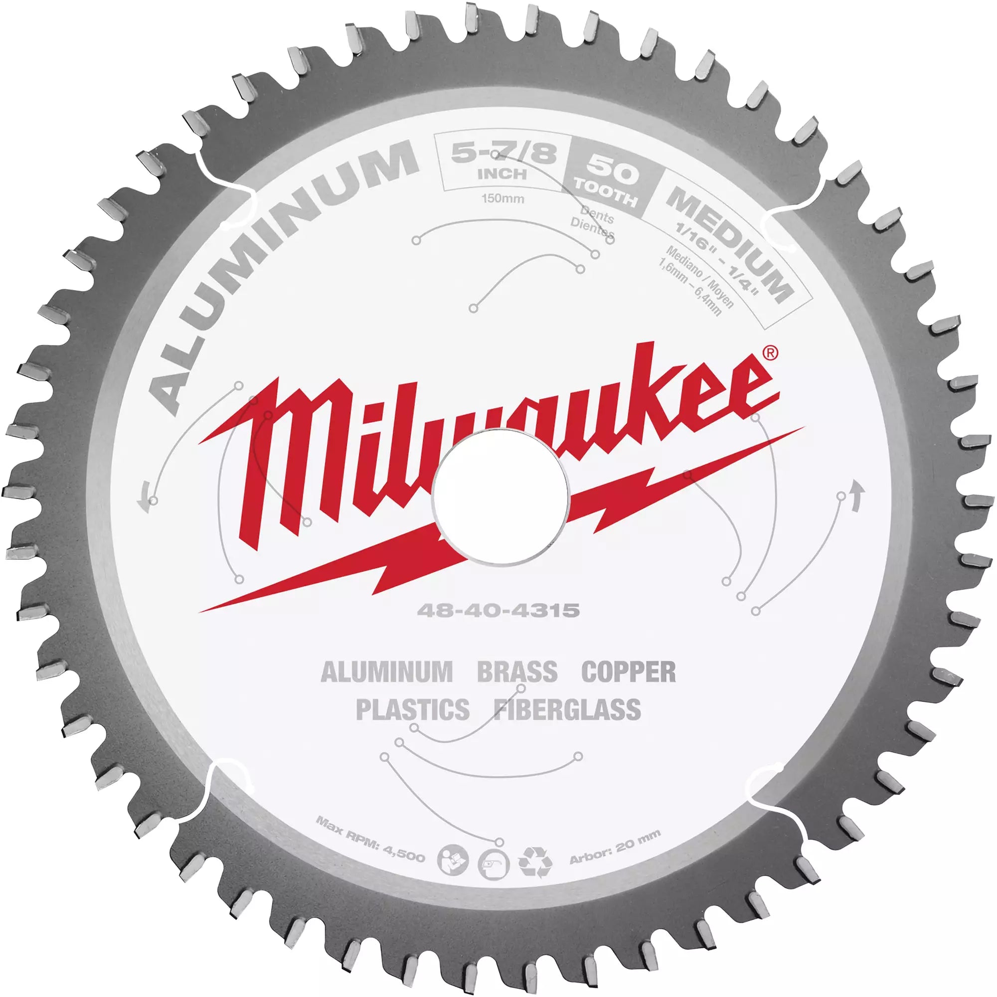 Aluminum Cutting Circular Saw Blade, 5-7/8