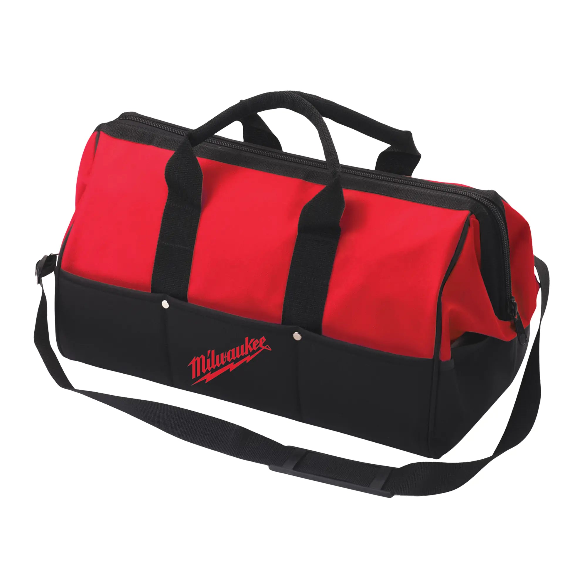 Water-Resistant Contractor Tool Bag, Polyester, 1 Pockets, Red Each