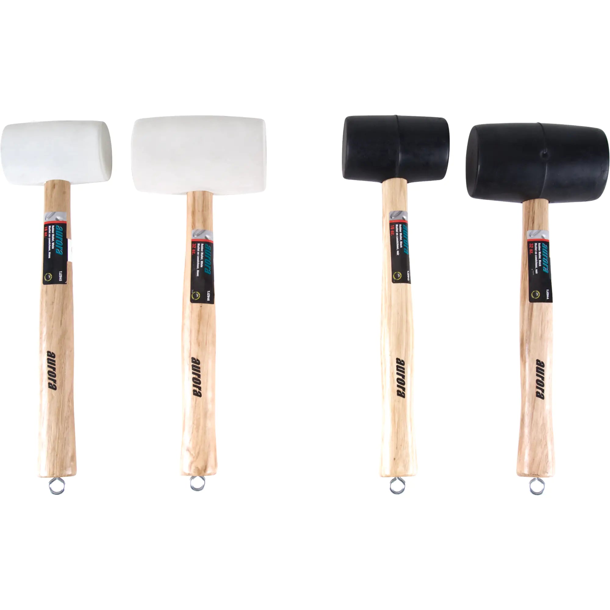 4-Piece Rubber Mallet Set Each