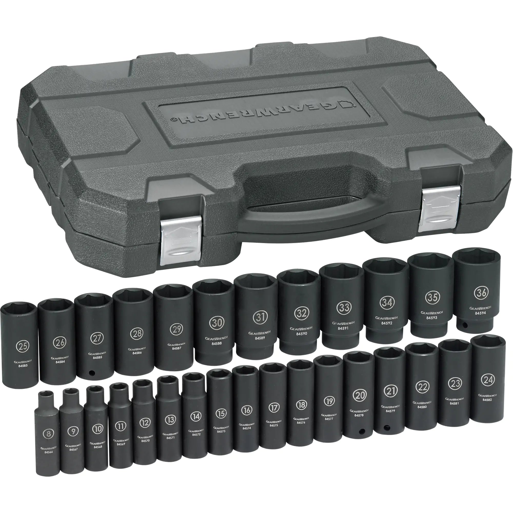 Impact Deep Socket Sets, 1/2