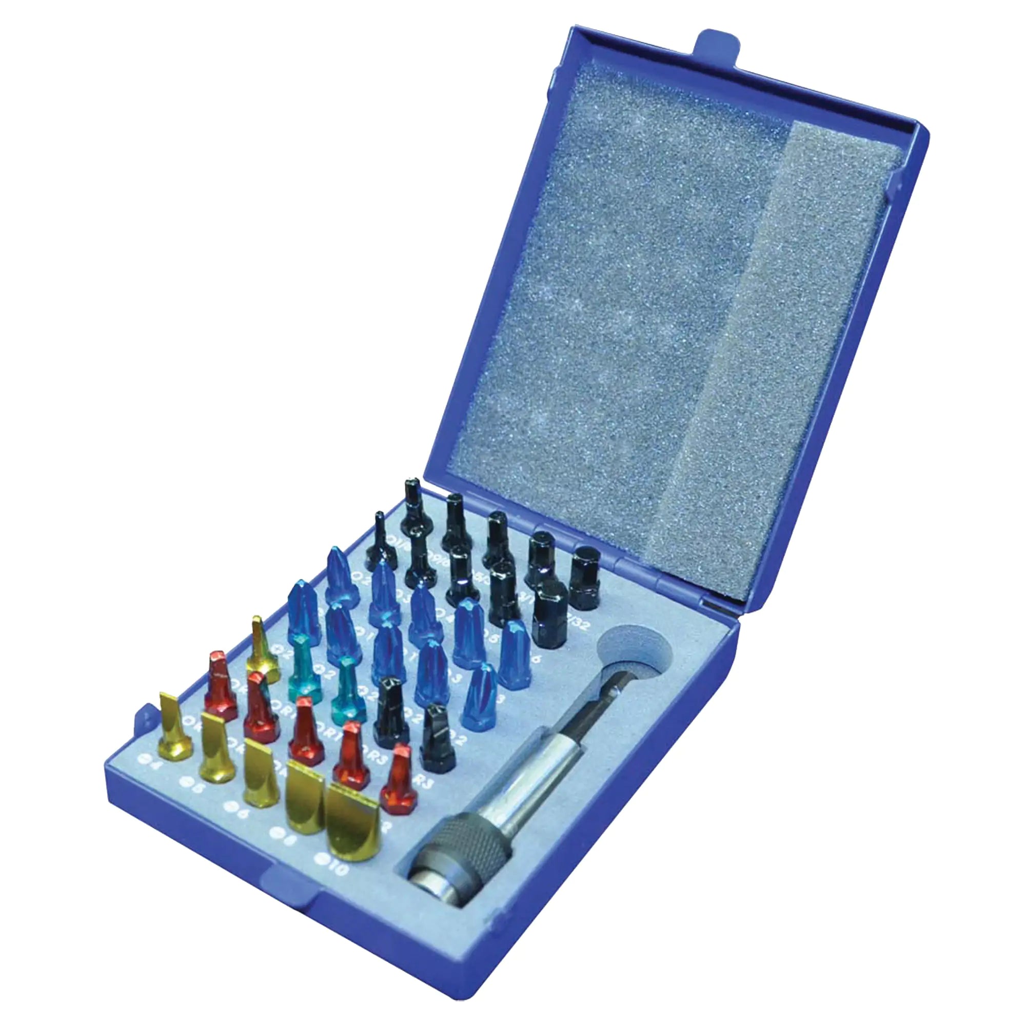 Color Insert Bit Set In Metal Case Each