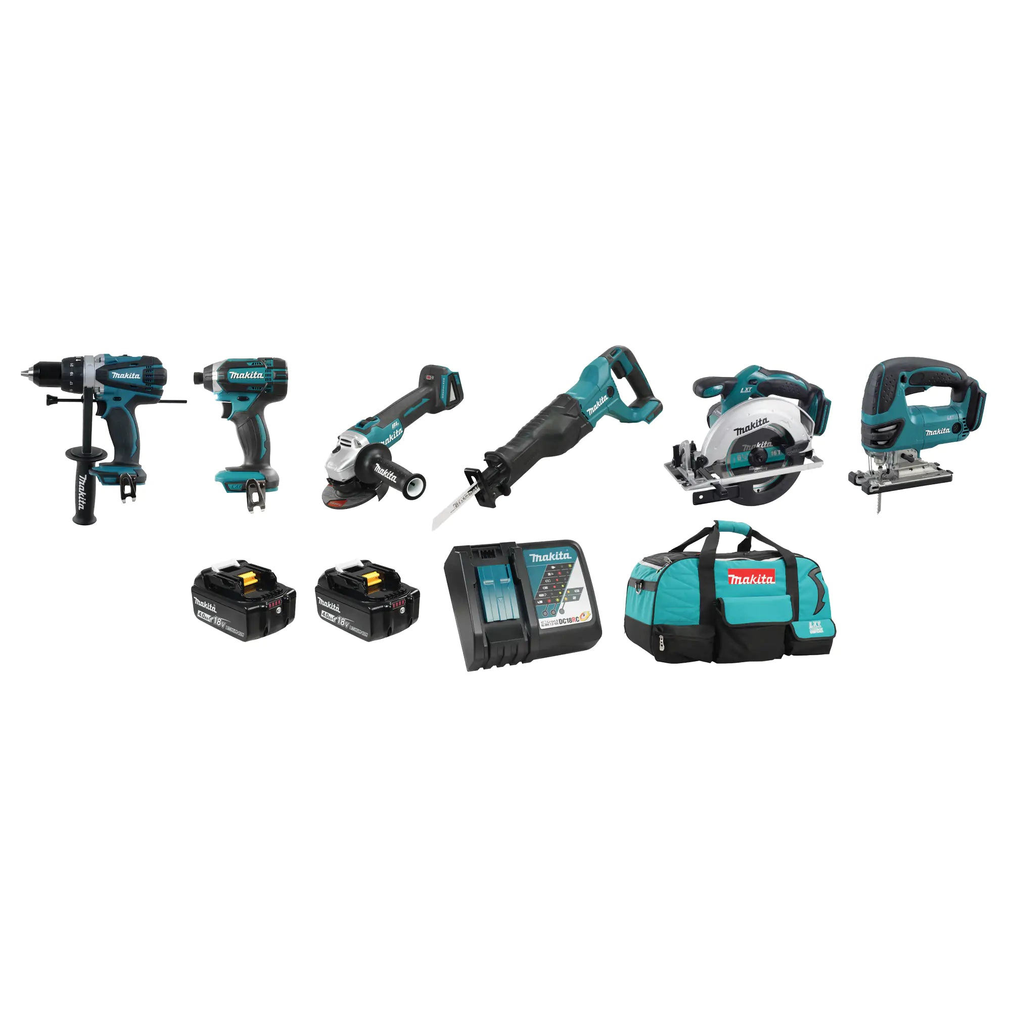 4.0 Ah LXT® 6 Tool Combo Kit, Lithium-Ion, 18 V Each