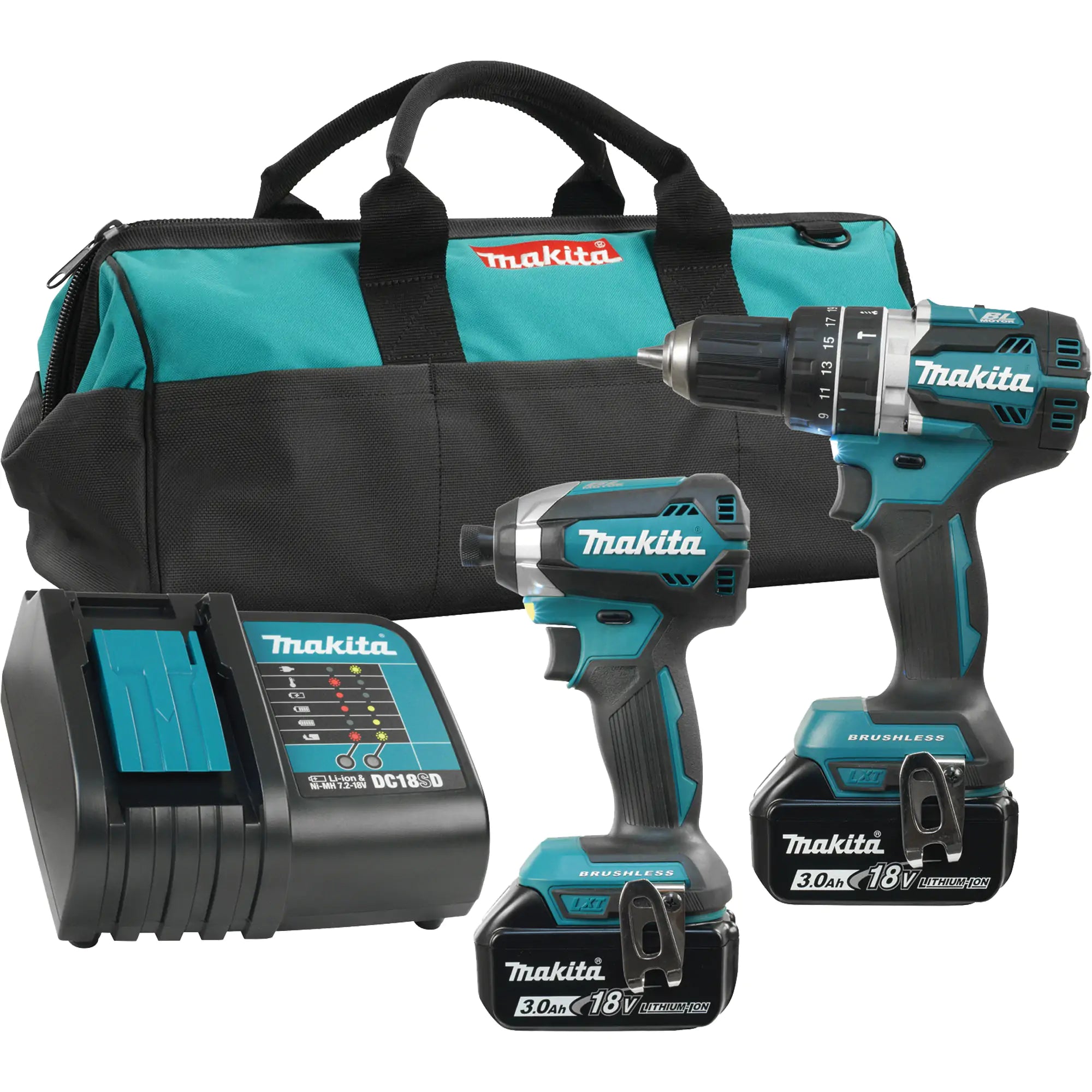 LXT® 2-Tool Brushless Motor Combo Kit, Lithium-Ion, 18 V Each