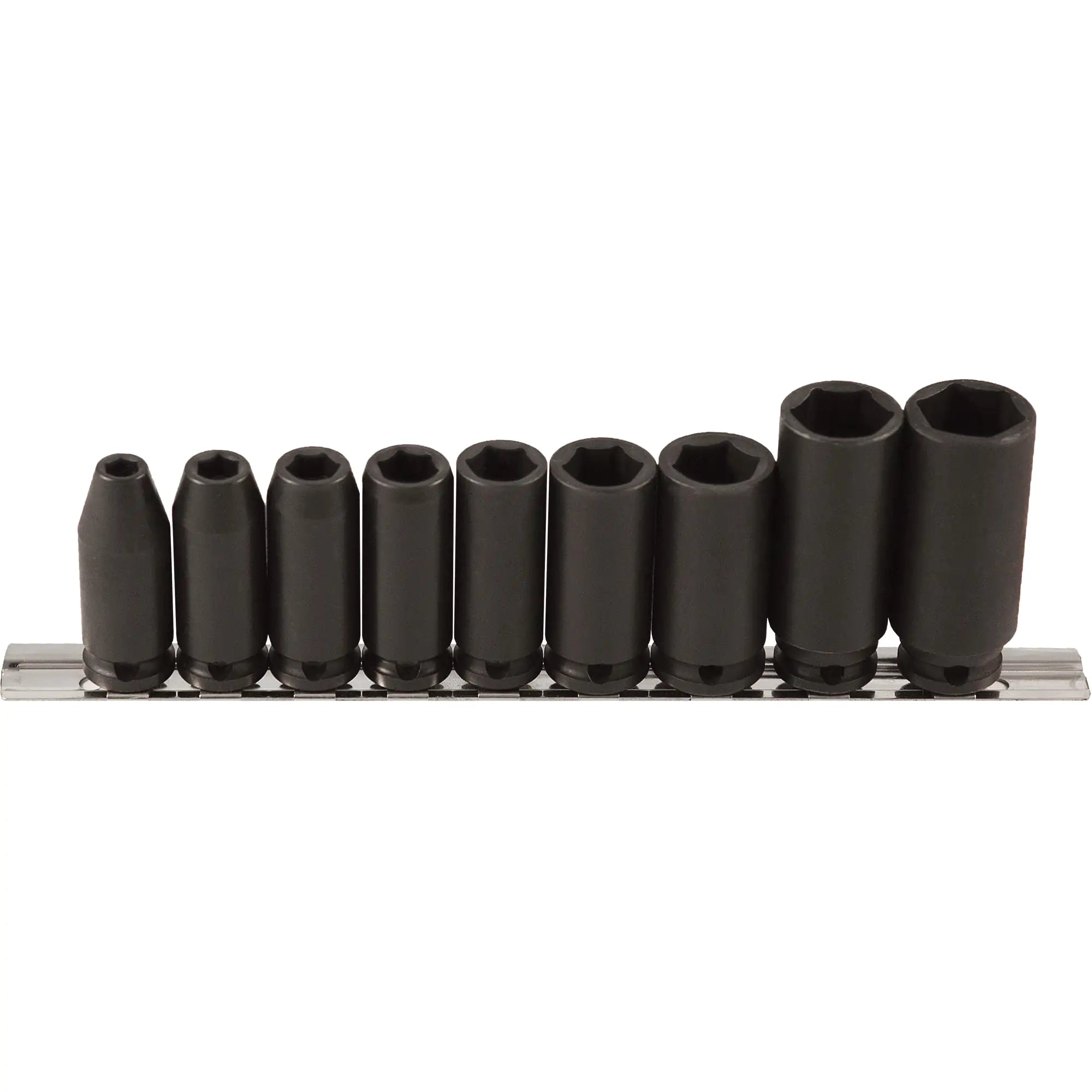 Long Impact Socket Set, 9 Pieces Each