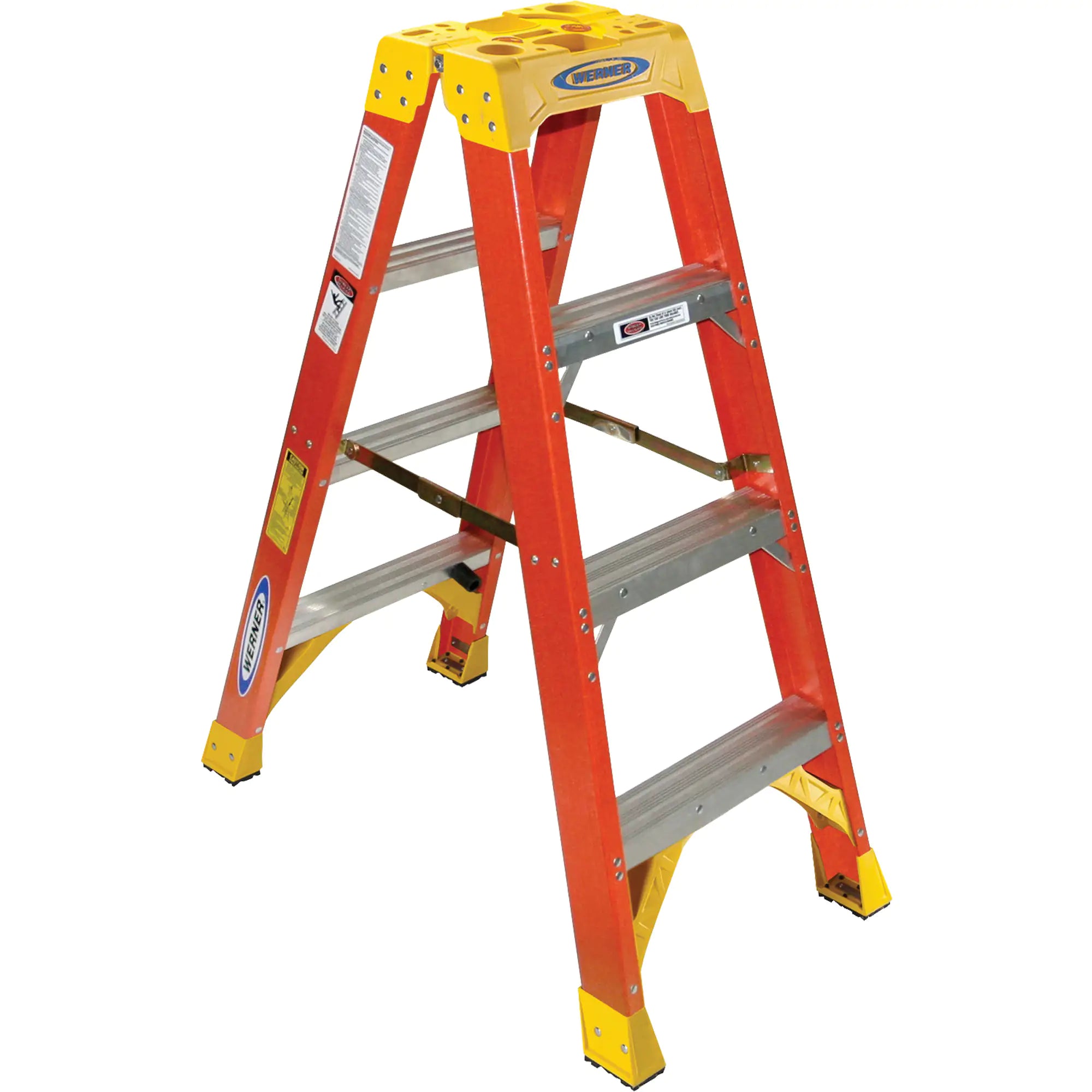 Twin Step Ladder, Fibreglass, 300 lbs. Capacity, 4' Each